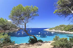 Images Dated 4th January 2012: Spain, Balearic Islands, Ibiza, Cala Salada Beach