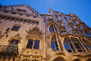 Spain, Barcelona, Casa Batllo and Casa Amatller Spain, Barcelona, Casa Batllo and Casa Amatller
