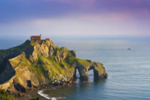 Spain, Basque country, San Juan de Gaztelugatxe, view of islet Spain, Basque country, San Juan de Gaztelugatxe, view of islet