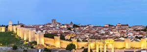 Images Dated 24th July 2014: Spain, Castile and Leon, Avila. Fortified walls around the old city