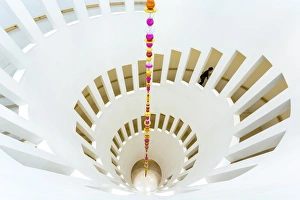 North East Asia Gallery: Spiral staircase, Leeum, Samsung Museum of Art, Seoul, South Korea