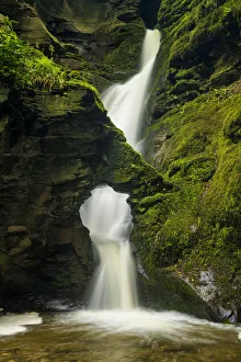 St. Nectans Glen Waterfall, near Tintagel, Cornwall, England St. Nectans Glen Waterfall, near Tintagel, Cornwall, England