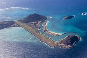 St Vincent and The Grenadines, Aerial view of Canouan St Vincent and The Grenadines, Aerial view of Canouan