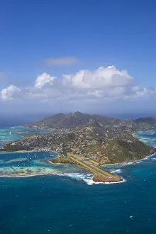 St Vincent and The Grenadines, Aerial view of Union Island
