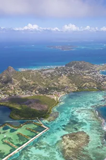 St Vincent and The Grenadines, Aerial view of Union Island St Vincent and The Grenadines, Aerial view of Union Island
