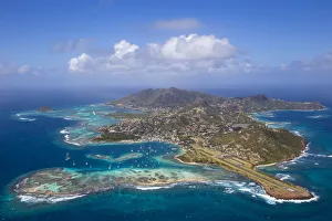 St Vincent and The Grenadines, Aerial view of Union Island