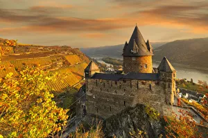 Stahleck Castle Print, Rhine River, Bacharach, Germany