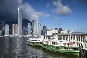 Star Ferry and Hong Kong Island skyline, Hong Kong Star Ferry and Hong Kong Island skyline, Hong Kong