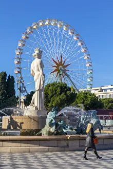 Statue of Apollo at Place Massena, Nice, South of France Statue of Apollo at Place Massena, Nice, South of France