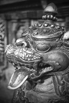 Statue at Bhairabnath Temple, Taumadhi Tole, Bhaktapur (UNESCO World Heritage Site) Statue at Bhairabnath Temple, Taumadhi Tole, Bhaktapur (UNESCO World Heritage Site)