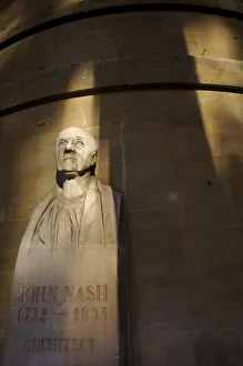 Statue of John Nash, London, England, UK Statue of John Nash, London, England, UK