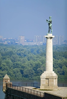 Statue of Pobednik, Kalemegdan, Belgrade, Serbia Statue of Pobednik, Kalemegdan, Belgrade, Serbia