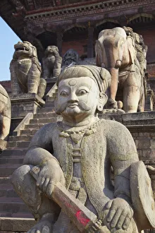 Statues of Nyatapola Temple, Taumadhi Tole, Bhaktapur (UNESCO World Heritage Site) Statues of Nyatapola Temple, Taumadhi Tole, Bhaktapur (UNESCO World Heritage Site)