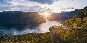 Stegastein lookout, Aurlandsvangen, Sogn og Fjordane, Norway Stegastein lookout, Aurlandsvangen, Sogn og Fjordane, Norway