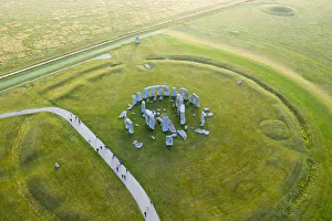 Stonehenge viewed from above, Salisbury Plain, Wiltshire, England Stonehenge viewed from above, Salisbury Plain, Wiltshire, England