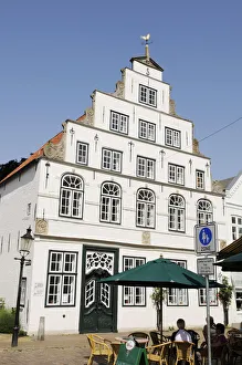 Street Cafe, Friedrichstadt, Friesland, Schleswig-Holstein, Germany Street Cafe, Friedrichstadt, Friesland, Schleswig-Holstein, Germany