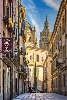 Street on the old town, Salamanca, Castile and Leon, Spain Street on the old town, Salamanca, Castile and Leon, Spain