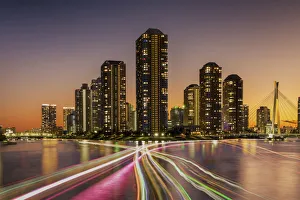 Sumida River at Night, Tokyo, Honshu, Japan Sumida River at Night, Tokyo, Honshu, Japan