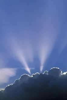 Clouds And Sunlight Prints: Sun rays through clouds
