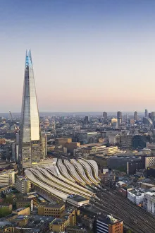 Sunsrise over the Shard and city of London, London, England, UK Sunsrise over the Shard and city of London, London, England, UK