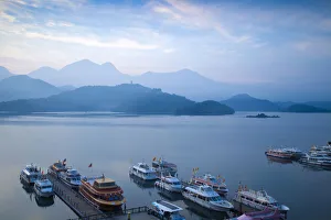 Taiwan, Nantou, Sun Moon Lake, Shuishe Pier Taiwan, Nantou, Sun Moon Lake, Shuishe Pier