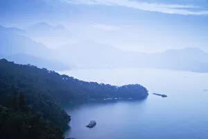 Taiwan, Nantou, View of Sun Moon Lake