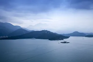 Taiwan, Nantou, View of Sun Moon Lake from Hanbi Peninsula Taiwan, Nantou, View of Sun Moon Lake from Hanbi Peninsula