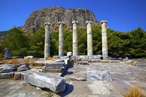 Images Dated 22nd October 2012: Temple of Athena, Ancient City of Priene, Turkey