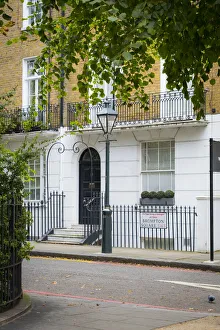 Terraced house, Kensington, London, England, UK Terraced house, Kensington, London, England, UK