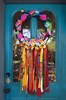 Texas, San Antonio, Art Gallery, La Villita Historic Arts Village, Front Door Of Restored Texas, San Antonio, Art Gallery, La Villita Historic Arts Village, Front Door Of Restored