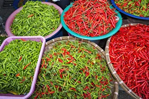 Thailand, Chiang Mai, Warorot Market, Chillies Thailand, Chiang Mai, Warorot Market, Chillies