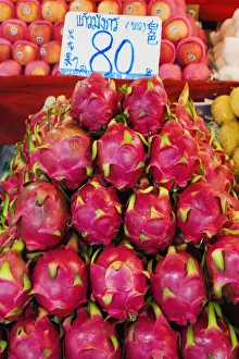 Thailand, Chiang Mai, Warorot Market, Dragonfruit Thailand, Chiang Mai, Warorot Market, Dragonfruit