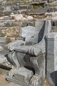 Theatre, Ruins of ancient Priene, Aydin Province, Turkey Theatre, Ruins of ancient Priene, Aydin Province, Turkey