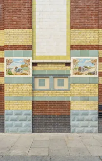 Tiled facade of Michelin House, South Kensington, London, England, UK Tiled facade of Michelin House, South Kensington, London, England, UK