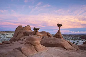 Toadstools Mushroom Rocks in the Grand Staircase, Escalante National Monument Toadstools Mushroom Rocks in the Grand Staircase, Escalante National Monument