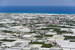 Tomato growing region and the town of Kale (Demre), Mediterranean Coast, Turkey Tomato growing region and the town of Kale (Demre), Mediterranean Coast, Turkey