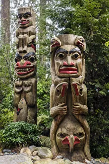 Totem poles at Capilano Suspension Bridge Park, Vancouver, British Columbia, Canada Totem poles at Capilano Suspension Bridge Park, Vancouver, British Columbia, Canada