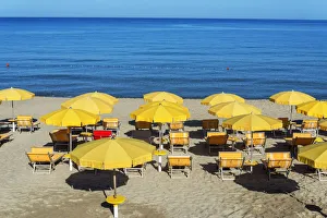 Town beach, Cefalu, Sicily, Italy, Europe Town beach, Cefalu, Sicily, Italy, Europe