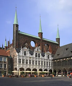 Town Hall, Lubeck, Schleswig-Holstein, Germany Town Hall, Lubeck, Schleswig-Holstein, Germany