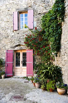 Traditional architecture in Aigne village, Languedoc-Roussillon, France Traditional architecture in Aigne village, Languedoc-Roussillon, France