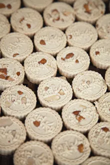 Traditional Macanese almond biscuits, Macau, China Traditional Macanese almond biscuits, Macau, China
