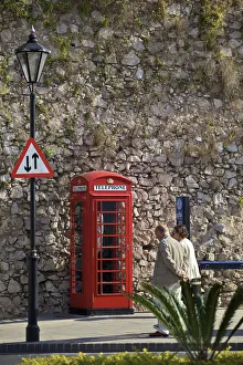 Traditional UK Phone Box, Gibraltar, Cadiz Province Traditional UK Phone Box, Gibraltar, Cadiz Province