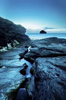 Trebarwith Strand, Cornwall, England, UK Trebarwith Strand, Cornwall, England, UK