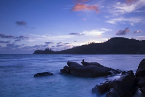 Tropical beach, southern Mahe, Seychelles Tropical beach, southern Mahe, Seychelles