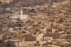Related Images Collection: Tunisia, Ksour Area, Toujane, Berber village along Route C 104