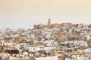 Tunisia, Sousse, View across madina towards archaeological museum Tunisia, Sousse, View across madina towards archaeological museum