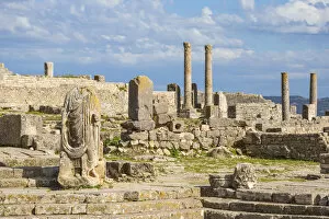 Amphitheatre of El Jem Collection: Tunisia, Teboursouk, Dougga archaeological site, Headless statue