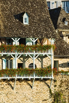 Typical architecture in Argentat, Limousin, France Typical architecture in Argentat, Limousin, France