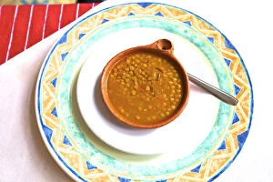 Typical Moroccan Lentil Soup, Tangier, Morocco, North Africa