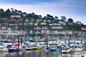 UK, Devon, Kingswear from Dartmouth, River Dart UK, Devon, Kingswear from Dartmouth, River Dart